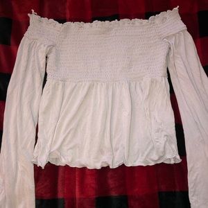 AE NO SHOULDER LIGHT PURPLE  TOP